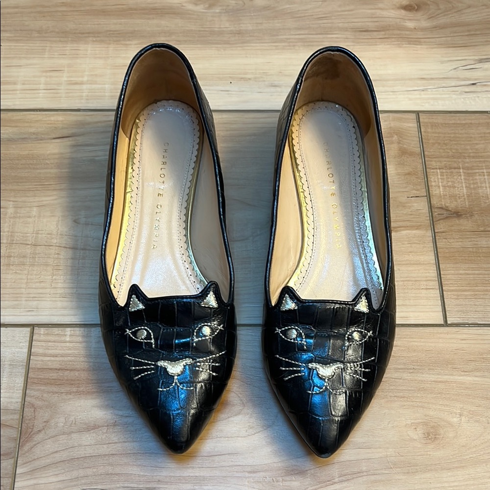 Charlotte Olympia Black Cat Flats